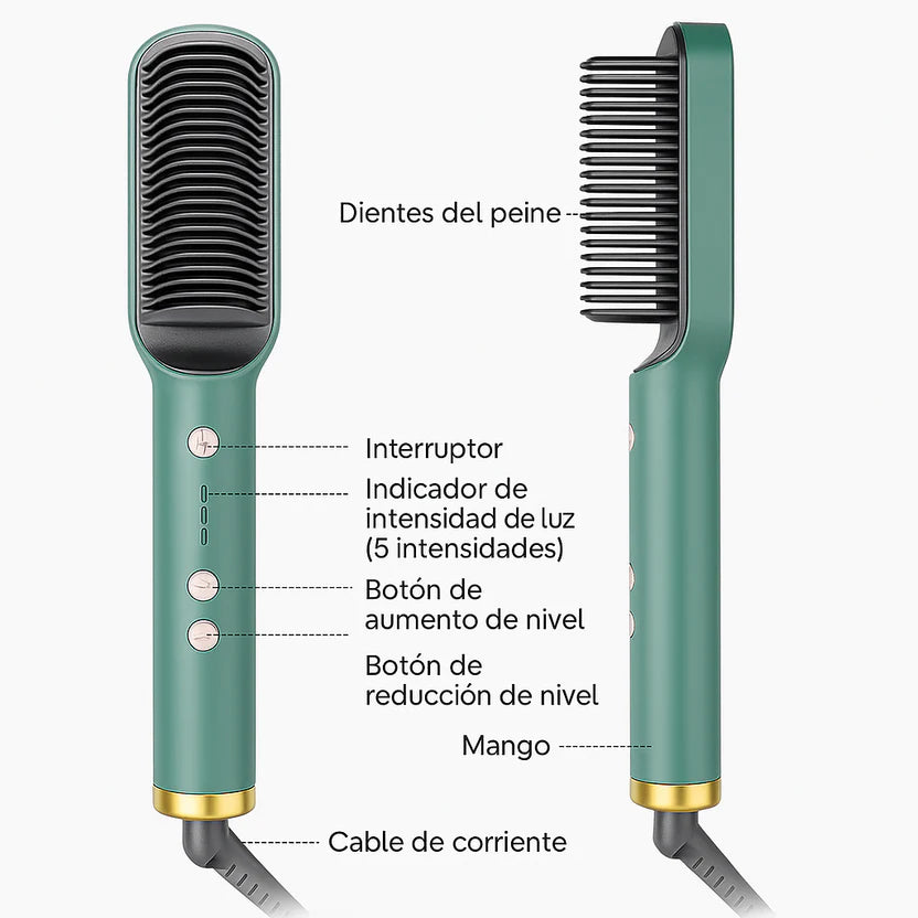 CEPILLO ALISADOR tiempo ilimitado | 70% OFF, alisado real sin químicos, contra entrega y envío gratis